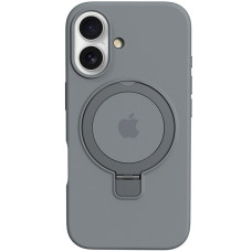 Чохол Silicone Case Full Protective with Ring для Apple iPhone 16 (6.1) - Grey