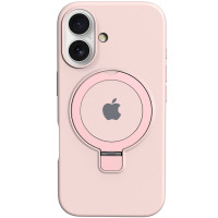 Чехол Silicone Case Full Protective with Ring для Apple iPhone 16 (6.1) - Pink