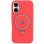 Чехол Silicone Case Full Protective with Ring для Apple iPhone 16 (6.1) - Red