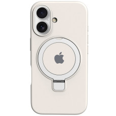 Чехол Silicone Case Full Protective with Ring для Apple iPhone 16 (6.1) - White