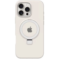 Чохол Silicone Case Full Protective with Ring для Apple iPhone 16 Pro (6.3) - White