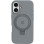 Чехол Silicone Case Full Protective with Ring для Apple iPhone 16 Plus (6.7) - Grey