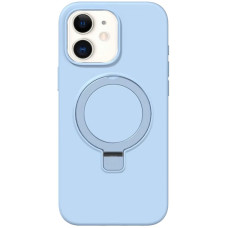 Чехол Silicone Case Full Protective NO LOGO with Ring для Apple iPhone 11 (6.1) - Blue