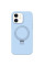 Чехол Silicone Case Full Protective NO LOGO with Ring для Apple iPhone 11 (6.1) - Blue - фото
