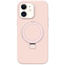 Чехол Silicone Case Full Protective NO LOGO with Ring для Apple iPhone 11 (6.1) - Pink