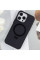 Чехол Silicone Case Full Protective NO LOGO with Ring для Apple iPhone 14 Pro Max (6.7) - Black - фото