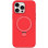 Чехол Silicone Case Full Protective NO LOGO with Ring для Apple iPhone 14 Pro Max (6.7) - Red