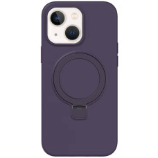 Чехол Silicone Case Full Protective NO LOGO with Ring для Apple iPhone 15 (6.1) - Purple