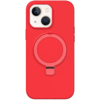 Чохол Silicone Case Full Protective NO LOGO with Ring для Apple iPhone 15 (6.1) - Red