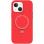 Чехол Silicone Case Full Protective NO LOGO with Ring для Apple iPhone 15 (6.1) - Red
