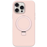 Чехол Silicone Case Full Protective NO LOGO with Ring для Apple iPhone 15 Pro Max (6.7) - Pink