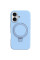 Чехол Silicone Case Full Protective NO LOGO with Ring для Apple iPhone 16 (6.1) - Blue - фото