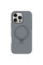 Чехол Silicone Case Full Protective NO LOGO with Ring для Apple iPhone 16 Pro (6.3) - Grey - фото