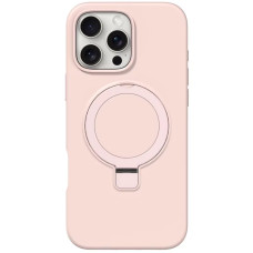 Чехол Silicone Case Full Protective NO LOGO with Ring для Apple iPhone 16 Pro (6.3) - Pink