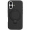 Чехол Silicone Case Full Protective NO LOGO with Ring для Apple iPhone 16 Plus (6.7) - Black