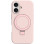 Чехол Silicone Case Full Protective NO LOGO with Ring для Apple iPhone 16 Plus (6.7) - Pink