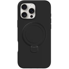 Чехол Silicone Case Full Protective NO LOGO with Ring для Apple iPhone 16 Pro Max (6.9) - Black