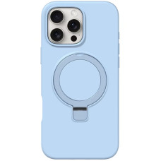 Чехол Silicone Case Full Protective NO LOGO with Ring для Apple iPhone 16 Pro Max (6.9) - Blue