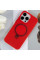 Чехол Silicone Case Full Protective NO LOGO with Ring для Apple iPhone 16 Pro Max (6.9) - Red - фото