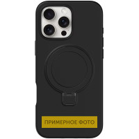 Чохол Silicone Case Full Protective NO LOGO with Ring для Apple iPhone 16e (6.1) - Black
