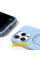 Чехол Silicone Case Full Protective NO LOGO with Ring для Apple iPhone 16e (6.1) - Blue - фото