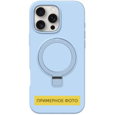 Чехол Silicone Case Full Protective NO LOGO with Ring для Apple iPhone 16e (6.1) - Blue
