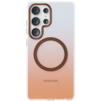 Чехол TPU+PC Phantom with MagSafe для Samsung Galaxy S25 Ultra - Golden