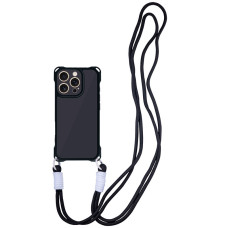 Чехол TPU CrossBody with straps для Apple iPhone 13 Pro Max (6.7) - Black
