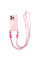 Чехол TPU CrossBody with straps для Apple iPhone 15 Pro (6.1) - Pink - фото