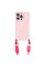 Чехол TPU CrossBody with straps для Apple iPhone 15 Pro (6.1) - Pink - фото