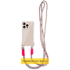 Чехол TPU CrossBody with straps для Apple iPhone 16 Plus (6.7) - Antique White