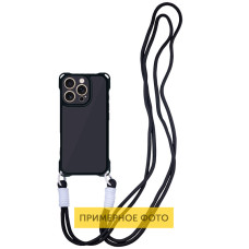 Чехол TPU CrossBody with straps для Apple iPhone 16 Plus (6.7) - Black