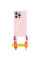 Чохол TPU CrossBody with straps для Apple iPhone 16 Plus (6.7) - Pink - фото