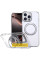 Чохол TPU+PC Empire with MagSafe and Ring для Apple iPhone 16 Plus (6.7) - Clear - фото