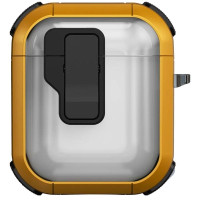 Футляр протиударний Locking Button для навушників Airpods 1/2 - Yellow