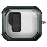 Футляр протиударний Locking Button для навушників Airpods 3 - Apple Green