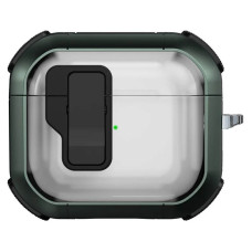 Футляр протиударний Locking Button для навушників Airpods 3 - Apple Green