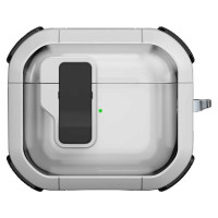 Футляр противоударный Locking Button для наушников Airpods 3 - White