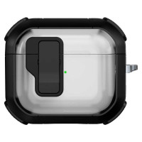 Футляр протиударний Locking Button для навушників Airpods 4 - Black