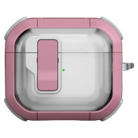 Футляр протиударний Locking Button для навушників Airpods 4 - Pink