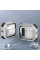 Футляр протиударний Locking Button для навушників Airpods 4 - White - фото