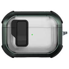 Футляр протиударний Locking Button для навушників Airpods Pro - Apple Green