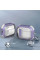 Футляр противоударный Locking Button для наушников Airpods Pro - Light Purple - фото