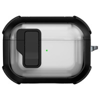 Футляр противоударный Locking Button для наушников Airpods Pro 2 / Pro - Black