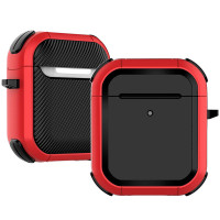 Футляр противоударный Black ed. для наушников Airpods 1/2 - Red
