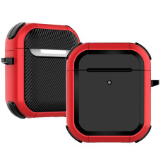 Футляр протиударний Black ed. для навушників Airpods 1/2 - Red