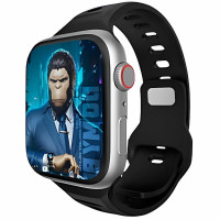 Ремешок BlueO Fluoro Rubber Sport для Apple Watch 42(ser.1-3)/44/45/46/49mm - Black