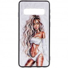 TPU+PC чохол Prisma Ladies для Samsung Galaxy S10 - White