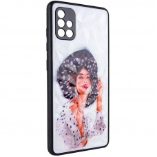 TPU+PC чохол Prisma Ladies для Samsung Galaxy A51 - Girl in a hat