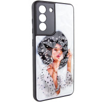 TPU+PC чохол Prisma Ladies для Samsung Galaxy S22 - Girl in a hat